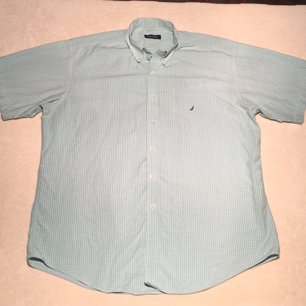 Men’s Nautica Short Sleeve Casual Button Shirt